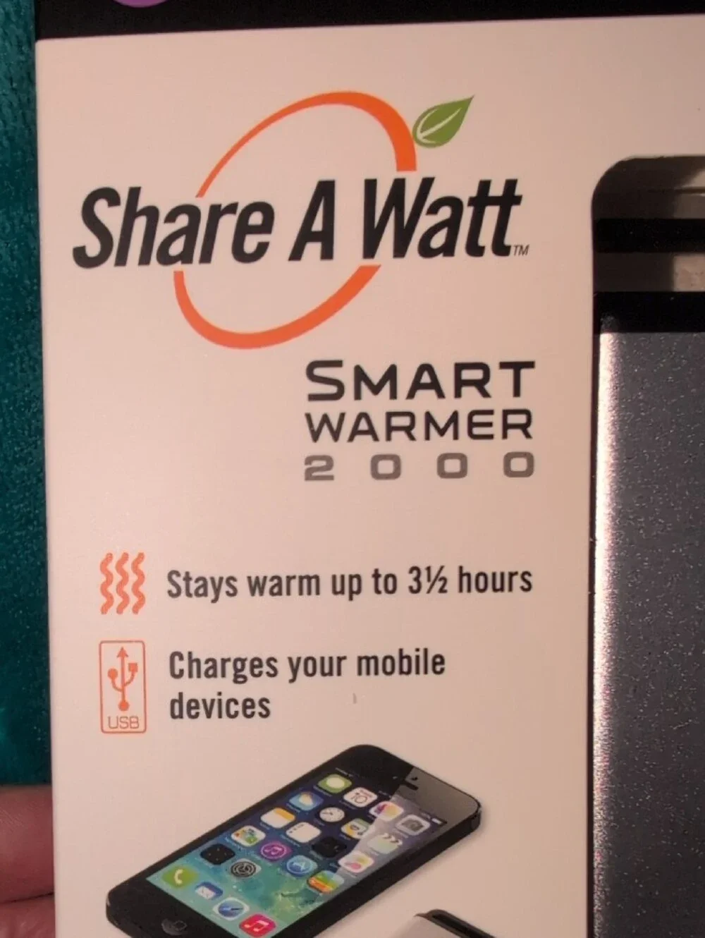 Smart Warmer 2000 Portable Hand Warmer & Charger - Silver